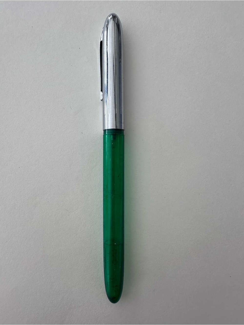 Vintage Sheaffer 304 Fountain Pen green and chrome nib